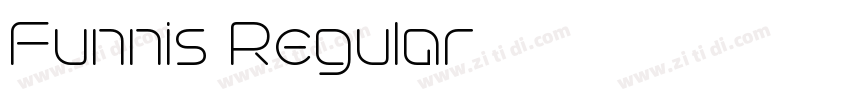 Funnis Regular字体转换 Funnis Regular字体转换